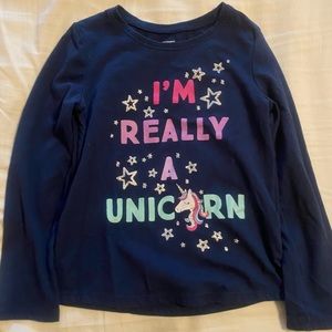 Jumping Beans unicorn long sleeve shirt size 5t
